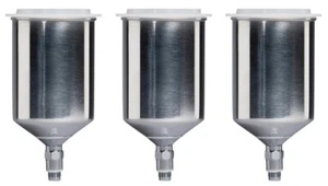 Devilbiss 803610 StartingLine 600cc Aluminum Gravity Cup for Spray Guns (3 Pack) - Picture 1 of 1