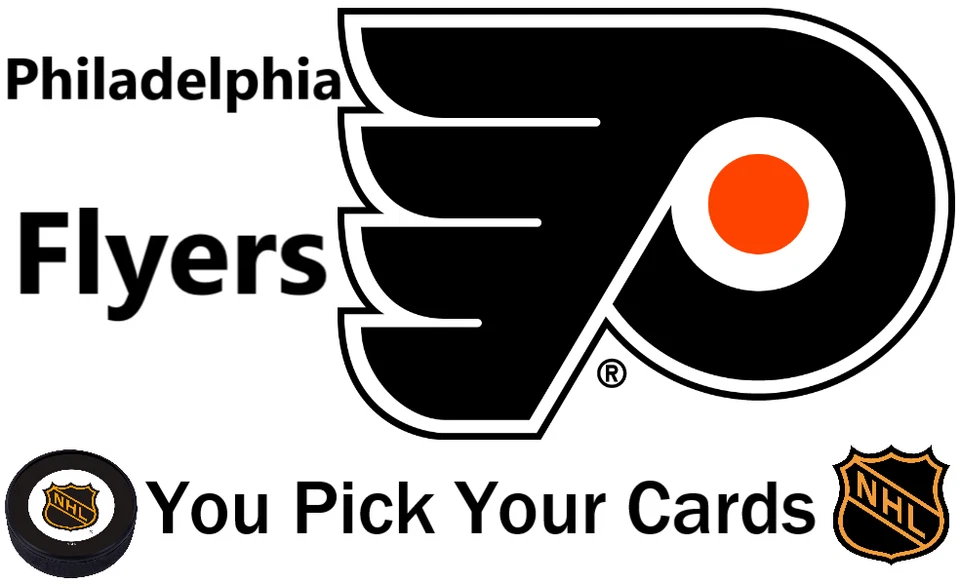 You Pick Your Cards - Philadelphia Flyers Team - NHL Hockey Card Selection B - Image 1 of 1