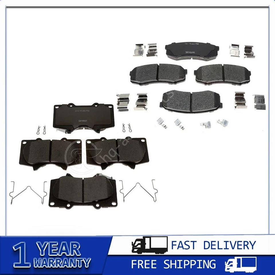 Brake Pads For Toyota FJ Cruiser 2014 2013 2012 2011 2010 2009 2008 2007 - Image 1 of 3