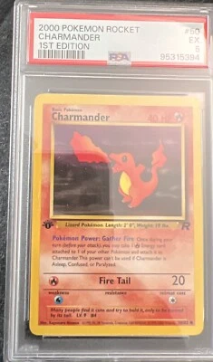 2000 POKEMON ROCKET 1ST EDITION #50 CHARMANDER PSA 5 - Image 1 of 2