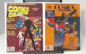 4 Fanzines! 2 issues each of Comics Collector & Comics Feature from the 1980's - Picture 1 of 2