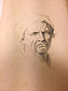 Engraving #13 Charles Le Brun's Human Physiognomy Study 18th / 19th Century   - Picture 1 of 4