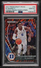 2021 Panini Prizm Draft Picks Choice Tiger Stripe RJ Barrett #95 PSA 10 GEM MT