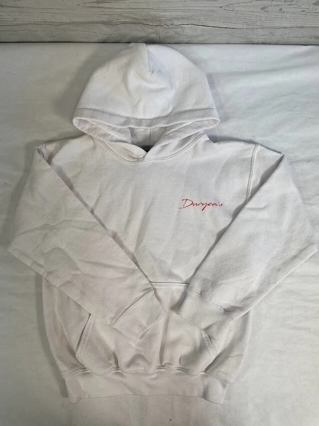 Gildan Heavy Blend White Hoodie Pullover Size S Youth - Image 1 of 4