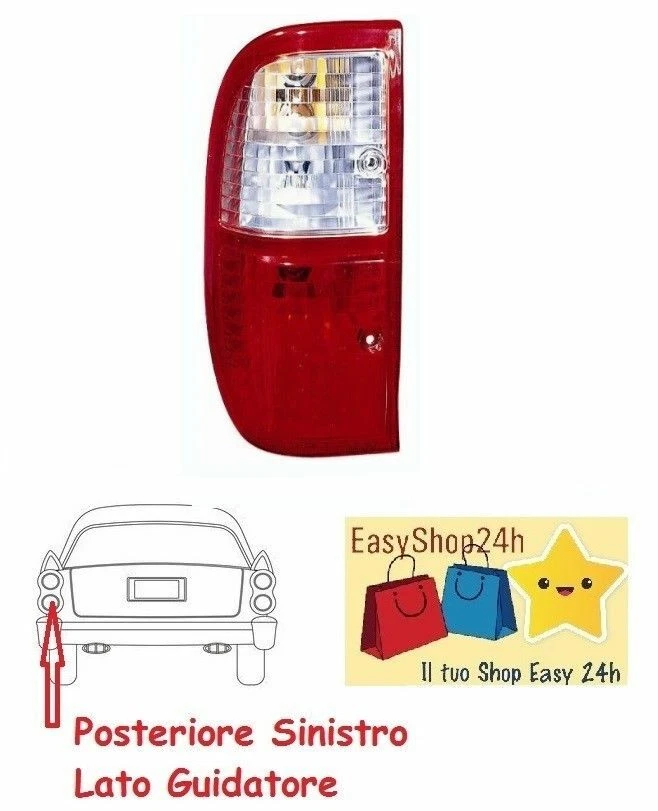 Feu Arriere Gauche Pour Ford Ranger e Pick Up 2005 2006 Phare Lumiere Neuf - Photo 1/1