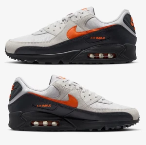 Nike Air Max 90 IF0670-003 Vast Grey Total Orange Men's Size US 6 - 12 - Picture 1 of 10