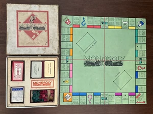 Gioco Monopoli Lingua Francese Vintage Compagnia Miro Parigi c1957 Raro - Foto 1 di 15