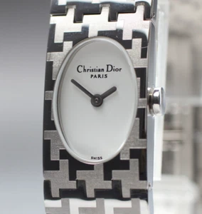 Christian Dior D70-100 Ladies Watch Quartz White Dial Authentic - Picture 1 of 10