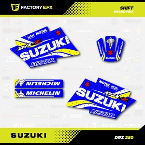 Grand Prix Inspired Racing Graphics Kit fits Suzuki Drz250 Drz 250 Shroud Decal - Picture 1 of 2