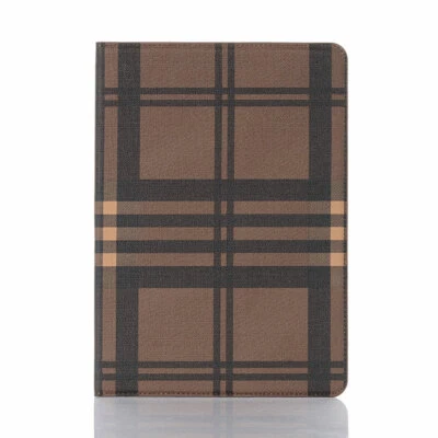 Luxury Grid Folio Leather Wallet Stand Magnetic Smart Case Cover For Apple iPad - Image 1 of 4
