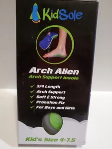 Kindersohle Neon Shield Fußgewölbestütze Einlegesohle Kinder Größe 4 - 7,5 Kidsole Neu - Bild 1 von 6