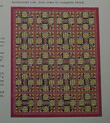 Joseph's Coat Quilt Pattern Spinning Spools w/uncut plastic templates - Image 1 of 2