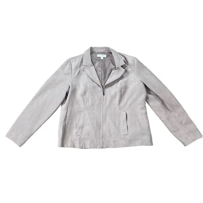 Studio Works Petite Woman’s Blazer Jacket Size 16P Tan Has Pockets Lightweight.  - Image 1 of 4