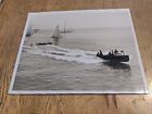 1920S Press Photo Isle Of Wight Seaview Surf Riding 8X10 Speed Boat