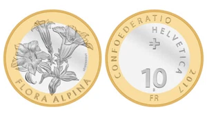 Switzerland 10 francs 2017 "Flora of Switzerland - Gentian" UNC - Picture 1 of 1