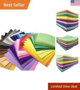 Großes Paket 42 Teile 15x15cm - Plüsch lebendiger Bastelfilz Stoff - verschiedene Farben - Bild 1 von 10