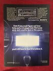 Sony Car Compact Disk 1987 Print Ad - Great To Frame!
