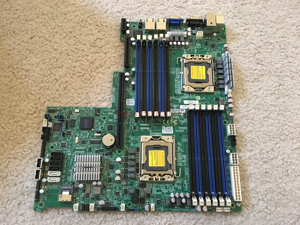 New Supermicro X9DBU-iF Rev 1.10 Dual Xeon LGA1356 v2 384GB DDR3 E5-2400 and V2 - Image 1 of 3