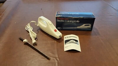 Cuchillo de talla eléctrico Toastmaster de colección 6110 8" hojas de acero inoxidable ¡EN CAJA! Foto 1 de 4