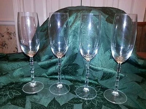 Set of 4 ELEGANT CHAMPAGNE FLUTE EXCELLENT 9 1/4" Tall - Imagen 1 de 2