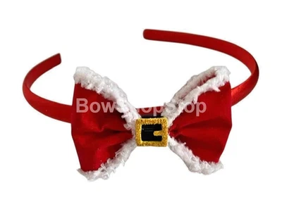 Papá Noel moño de pelo Papá Noel rojo Alicia banda vendedor del Reino Unido 🇬🇧 Foto 1 de 4