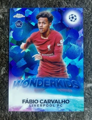 2022-23 UEFA Topps Chrome Club Competitions FABIO CARVALHO Rookie Wonderkids - Image 1 of 2