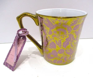 *BRAND NEW* Gold & White Dwell Studio Brand Elegant Hummingbird Mug - Picture 1 of 5