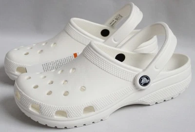 Crocs Clásico Zuecos Sandalias MÚLTIPLES TALLAS Unisex Adulto Blanco 10001-100 Foto 1 de 4