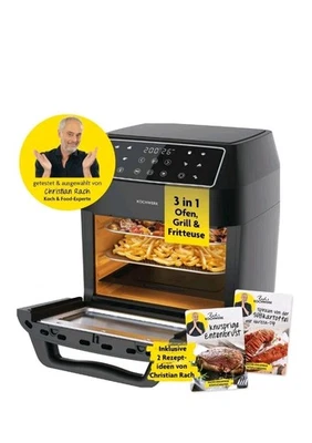 Rachs KOCHWERK Heißluftofen 12L Backofen Heißluft Grill Low Fat Ofen Fritteuse - Bild 1 von 4