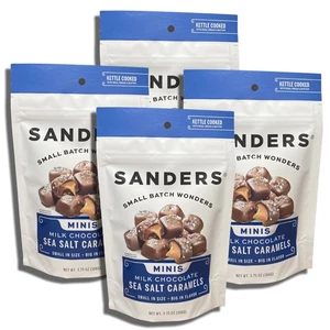 Lote Pequeño Mini Chocolate de Sanders Bolsa de 3,75 Onzas | Paquete Valor de 4 (Leche C - Imagen 1 de 7