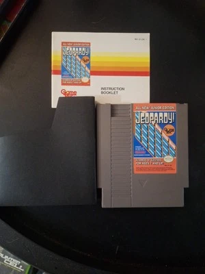 Jeopardy - Junior Edition (Nintendo Entertainment System, 1989) W Manual +Sleeve - Image 1 of 4