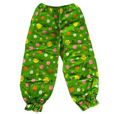 VTG 70s 60s Kids Balloon Pants Harem Waist 10”-17” Bright Smiley Retro Groovy HM - Image 1 of 4
