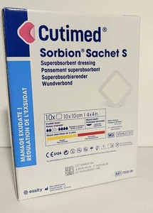 10 Pack - 73232-06 Cutimed Sorbin Super-Absorbent Dressing 4" x 4" Exp 2026 - Picture 1 of 4