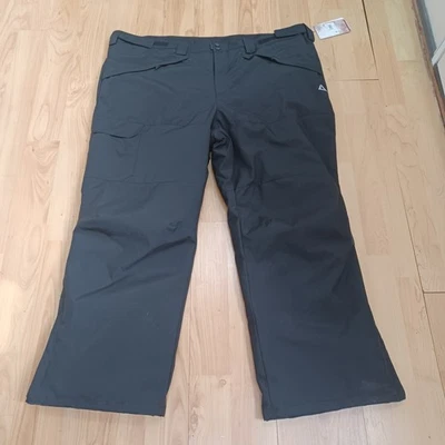 NUEVO CON ETIQUETAS Tec-One Explorer Pongee Esquí Snowboard Pantalones Negros 4XL Cintura Ajustable Foto 1 de 4