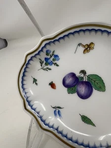 Richard Ginori “Italian Fruits” Oval Scalloped Tray 6 1/8” Made in Italy EUC - Picture 1 of 8