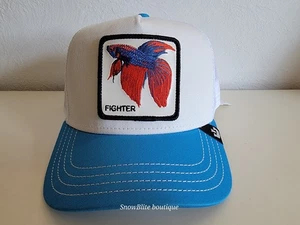 Goorin Bros V2 Fighter Fish Patch Trucker Hat The Farm NWT - Picture 1 of 6