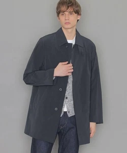 Mackintosh London DUNFORD Short Trench Coat Navy Polyester Water-Resistant Sz 4 - Picture 1 of 15