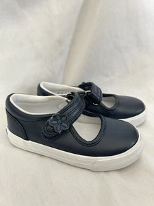 Ked's Ella Toddler Girl's 7 Navy Blue Mary Jane Memory Foam Leather Sneakers - Picture 1 of 7
