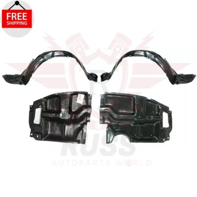 New Front Fender Liner & Engine Under Cover Set of 4PC Fits 2005-2010 Scion tC Foto 1 de 4