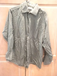 CALVIN KLEIN BRAND GRAY LONG SLEEVE SHIRT MEN SIZE 16.5 32/33 - Picture 1 of 1