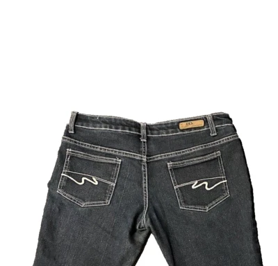 FACE OFF Jeans - Size 12 Dark Denim Low Rise - image 1 of 4