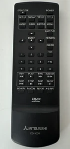 Mando a distancia original MITSUBISHI para reproductores de DVD modelos DD-1000 DD1000 FABRICANTE DE EQUIPOS ORIGINALES - Imagen 1 de 11