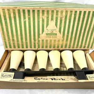 Woodpecker Woodware MCM Retro Spicette Spice Rack Plastic Unused Original Box - Picture 1 of 15
