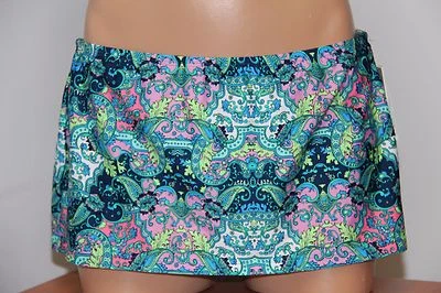 NWT Kenneth Cole Reaction Swimwear Bikini Skirted Bottom Size S CHM - Image 1 of 3