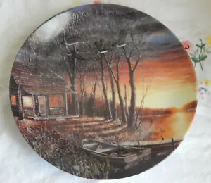 SUNSET VOYAGE PLATE WOODLAND WINGS JIM HANSEL - Bild 1 von 3