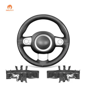 PU Leather Carbon Fiber Steering Wheel Cover for Mini Cooper Clubman Hardtop - Picture 1 of 9