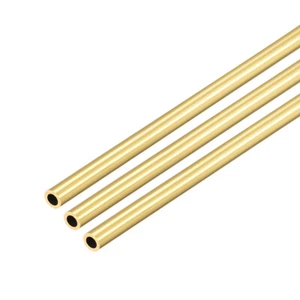 3pcs Brass Round Tube 300mm 3mm OD 0.5mm Seamless Straight Pipe Tubing - Picture 1 of 5