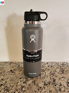 40oz Hydro Flask Water Bottle with Straw Lid Stainless Steel Vacuum Tumbler US