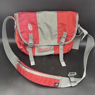 Timbuk2 Waterproof Crossbody Shoulder Padded Laptop Messenger Bag Red & Black - Image 1 of 4