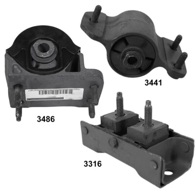 Soportes de motor delanteros diestro/derecho y transmisión trasera. Montaje 3 piezas para Ford F-250/350 SD 6.4  Foto 1 de 4